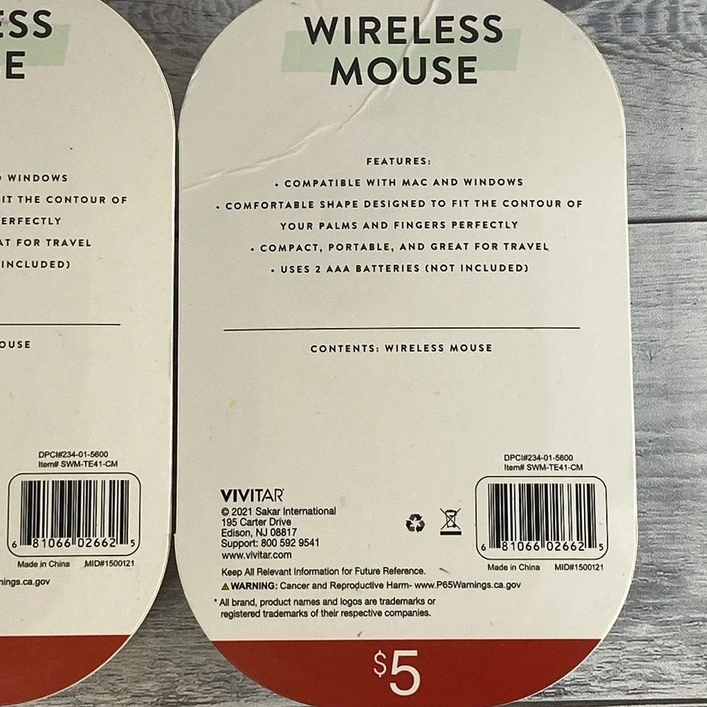 Vivitar Wireless Mouse Green Camo Compatible Mac Windows Travel Sealed Lot Of 4